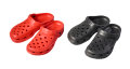 Clogs svart/rød str. 36-41